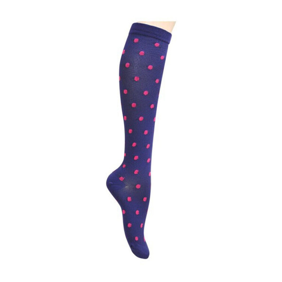 Knee High Socks With Red Dots In L/XL - Picture 1 of 8